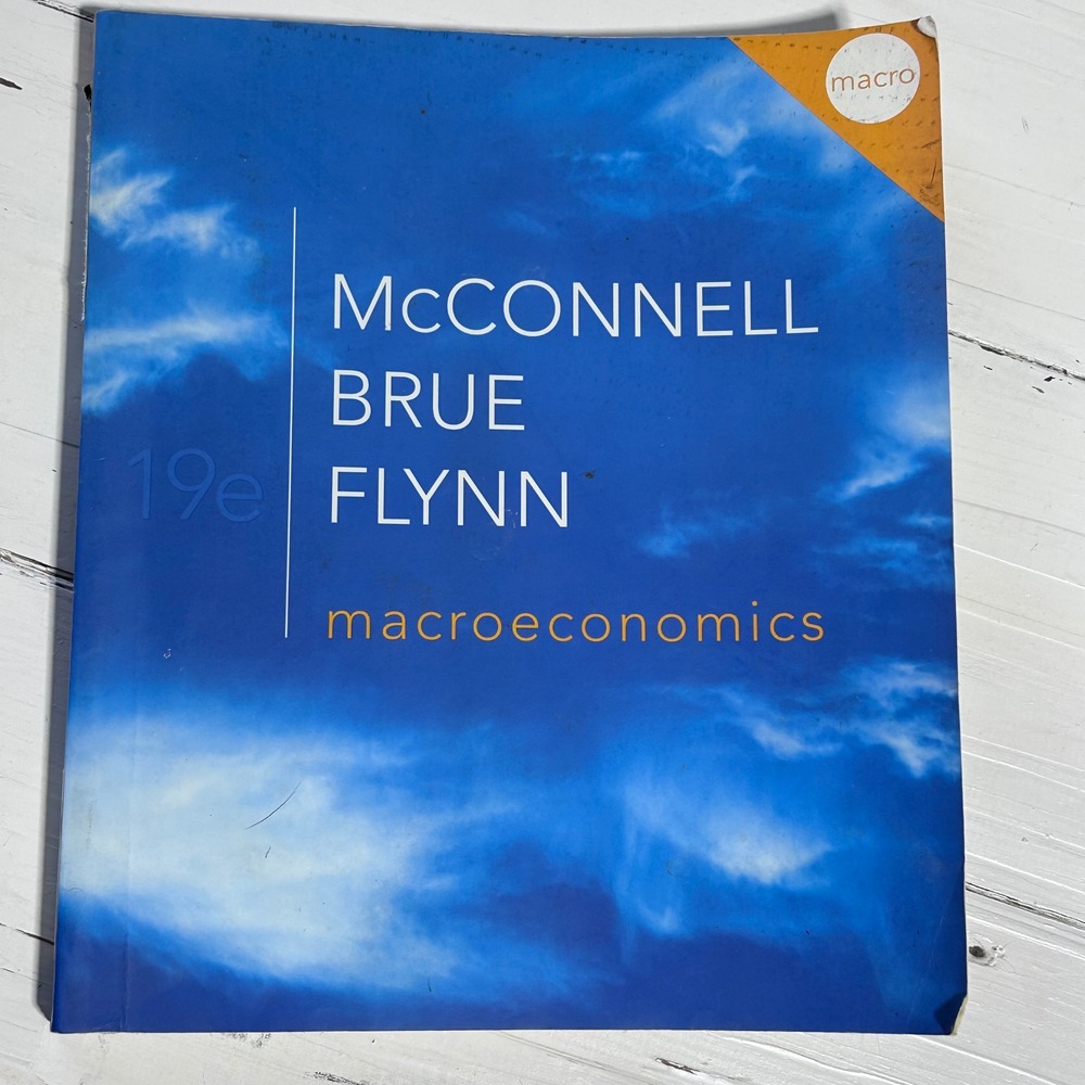 McConnell Brue Flynn Macroeconomics 19th Edition Textbook‎ McGraw-Hill Paperback
